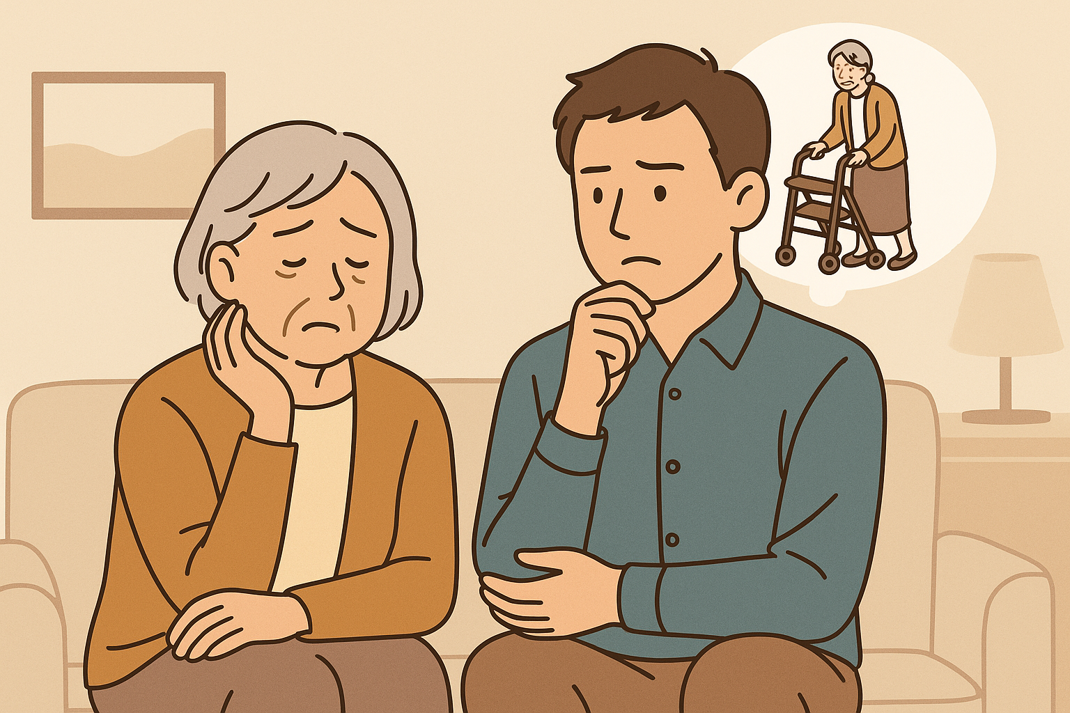 介護の疲れに気づかない家族