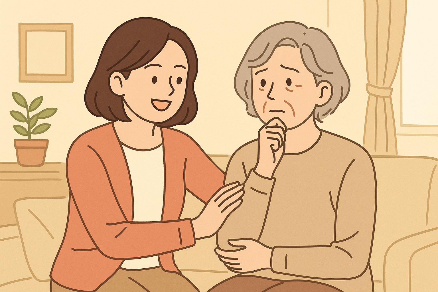 相談する家族